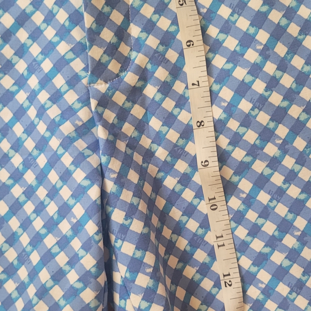 Lilly Pulitzer Gretchen Boca Blue Double Checking Shorts - Picture 10 of 13